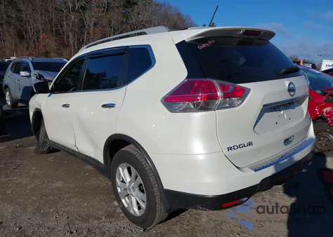 2016 Nissan Rogue Sv из США, поврежденный, VIN 5N1AT2MV9GC867396